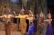 CAMBODIA, Siem Reap, Khmer Dancing, Classical (Tep Monorom) Dance, CAM265JPL