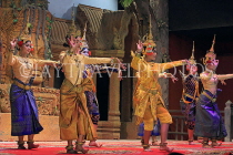 CAMBODIA, Siem Reap, Khmer Dancing, Classical (Tep Monorom) Dance, CAM268JPL