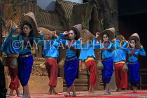 CAMBODIA, Siem Reap, Khmer Dancing, Folk Dance, CAM329JPL