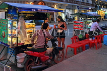 CAMBODIA, Siem Reap, Night Market, street food stalls, CAM2269JPL