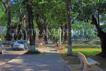 CAMBODIA, Siem Reap, Pokambor Avenue, tree lined street, CAM2274JPL