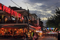 CAMBODIA, Siem Reap, Pub Street, night view, CAM2229JPL