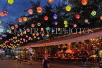 CAMBODIA, Siem Reap, Pub Street, night view, CAM2230JPL
