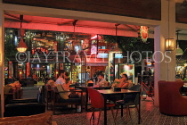 CAMBODIA, Siem Reap, Pub Street, night view, restaurant scene, CAM2235JPL
