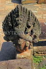 CAMBODIA, Siem Reap, Sras Srang Reservoir, Naga (snake) sculpture, CAM1411JPL