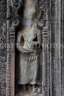 CAMBODIA, Siem Reap, Ta Prohm Temple, bas-relief Devata figure, CAM1433JPL