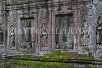 CAMBODIA, Siem Reap, Ta Prohm Temple, bas-relief Devata figures, CAM1440JPL