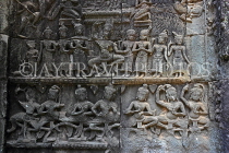 CAMBODIA, Siem Reap, Ta Prohm Temple, bas-relief carvings, CAM1431JPL