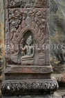CAMBODIA, Siem Reap, Ta Prohm Temple, bas-relief carvings, CAM1446JPL