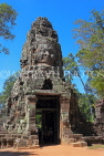 CAMBODIA, Siem Reap, Ta Prohm Temple, ruins, and Strangker Fig Tree, CAM1473JPL