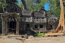 CAMBODIA, Siem Reap, Ta Prohm Temple, temple complex, CAM1485JPL