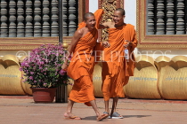 CAMBODIA, Siem Reap, Wat Bo Temple, Monks, CAM2065JPL