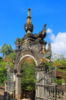CAMBODIA, Siem Reap, Wat Bo Temple, main Pagoda, elaborate gateway, CAM2019JPL
