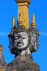 CAMBODIA, Siem Reap, Wat Bo Temple, main Pagoda, elaborate gateway detail, CAM2026JPL