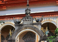 CAMBODIA, Siem Reap, Wat Bo Temple, main Pagoda, elaborate gateway detail, CAM2038JPL