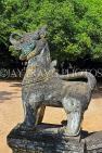 CAMBODIA, Siem Reap, Wat Bo Temple, main Pagoda, guardian stone statues, CAM2033JPL