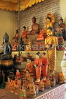 CAMBODIA, Siem Reap, Wat Bo Temple, temple site, Buddha statues, CAM2051JPL