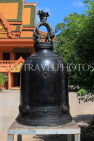 CAMBODIA, Siem Reap, Wat Bo Temple, temple site, large bell, CAM2054JPL
