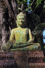 CAMBODIA, Siem Reap, Wat Damnak, seated Buddha statue, CAM1734JPL
