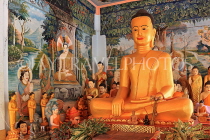 CAMBODIA, Siem Reap, Wat Preah Prom Rath, Prayer Hall, Buddha statue, CAM2168JPL