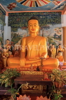 CAMBODIA, Siem Reap, Wat Preah Prom Rath, Prayer Hall, Buddha statue, CAM2170JPL