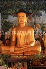 CAMBODIA, Siem Reap, Wat Preah Prom Rath, Prayer Hall, Buddha statue, CAM2171JPL
