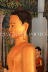 CAMBODIA, Siem Reap, Wat Preah Prom Rath, Prayer Hall, Buddha statue, CAM2173JPL