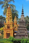 CAMBODIA, Siem Reap, Wat Preah Prom Rath, gardens, stupas, CAM2181JPL