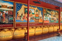 CAMBODIA, Siem Reap, Wat Preah Prom Rath, temple site, gallery of murals, CAM2129JPL