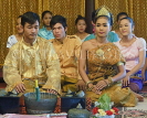 CAMBODIA, Siem Reap, scene from a traditional Khmer wedding, CAM71JPL