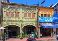 CAMBODIA, Siem Reap, town centre, colonial architecture, CAM2283JPL