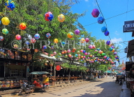 CAMBODIA, Siem Reap, town centre, street scene and decorations, CAM2287JPL