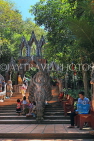 CAMBODIA, Siem Reap Prov, Kulen Mountain, Wat Preah Ang Thom, stairway, CAM2425JPL