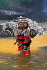 CAMBODIA, Siem Reap Prov, Kulen Mountain, locals posing in traditional Mondulkiri attire, CAM2440JPL