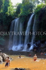 CAMBODIA, Siem Reap Province, Kulen Mountain Waterfall, CAM2379JPL