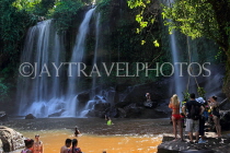 CAMBODIA, Siem Reap Province, Kulen Mountain Waterfall, CAM2382JPL