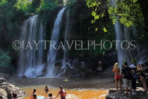 CAMBODIA, Siem Reap Province, Kulen Mountain Waterfall, CAM2383JPL