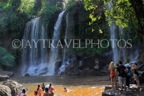 CAMBODIA, Siem Reap Province, Kulen Mountain Waterfall, CAM2384JPL