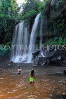 CAMBODIA, Siem Reap Province, Kulen Mountain Waterfall, CAM2385JPL