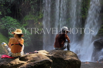 CAMBODIA, Siem Reap Province, Kulen Mountain Waterfall, CAM2401JPL