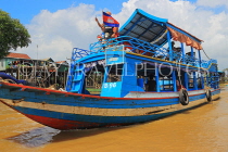 CAMBODIA, Tonle Sap Lake, Kampong Phluk Fishing Village, tour boat, CAM1341JPL