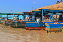 CAMBODIA, Tonle Sap Lake, Kampong Phluk Fishing Village, tour boats, CAM1330JPL