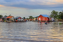 CAMBODIA, Tonle Sap Lake, Mechrey Floating Village, CAM857JPL