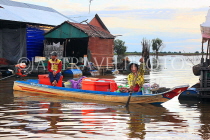 CAMBODIA, Tonle Sap Lake, Mechrey Floating Village, CAM865JPL