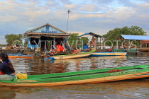 CAMBODIA, Tonle Sap Lake, Mechrey Floating Village, CAM872JPL