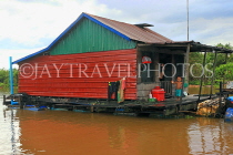 CAMBODIA, Tonle Sap Lake, Mechrey Floating Village, CAM879JPL