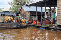 CAMBODIA, Tonle Sap Lake, Mechrey Floating Village, CAM881JPL