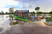 CAMBODIA, Tonle Sap Lake, Mechrey Floating Village, CAM883JPL