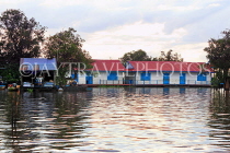 CAMBODIA, Tonle Sap Lake, Mechrey Floating Village, floating school, CAM886JPL