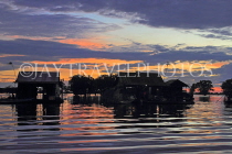 CAMBODIA, Tonle Sap Lake, sunset view, and Mechrey Floating Village, CAM918JPL